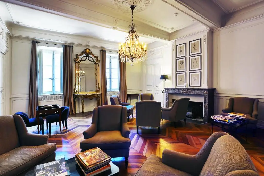 A sitting room in the heritage building